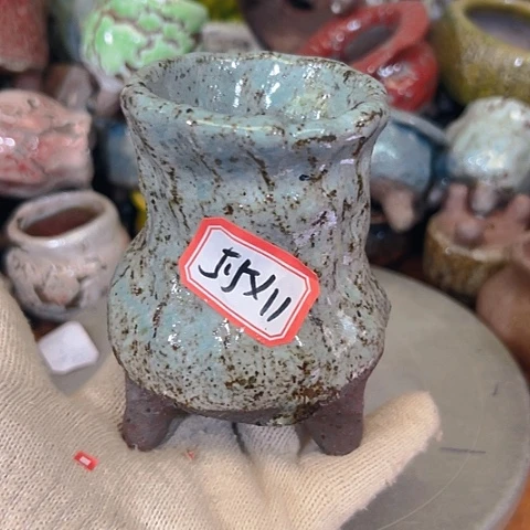 粗陶花盆手工花盆制作