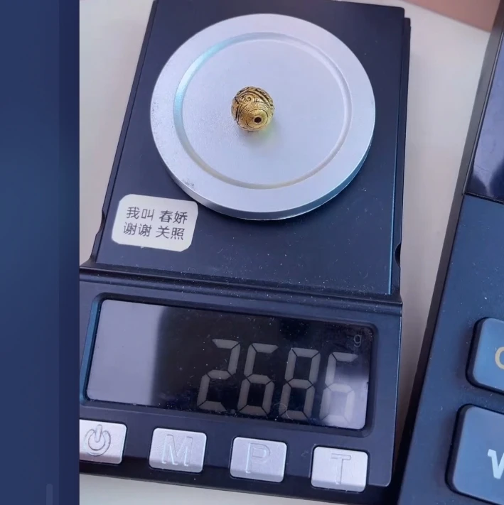 深圳水贝黄金 足金巫是云黄金文玩配饰 (不含链，绳)