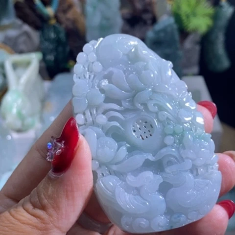 【闪购商品】颈饰未镶嵌翡翠喜上