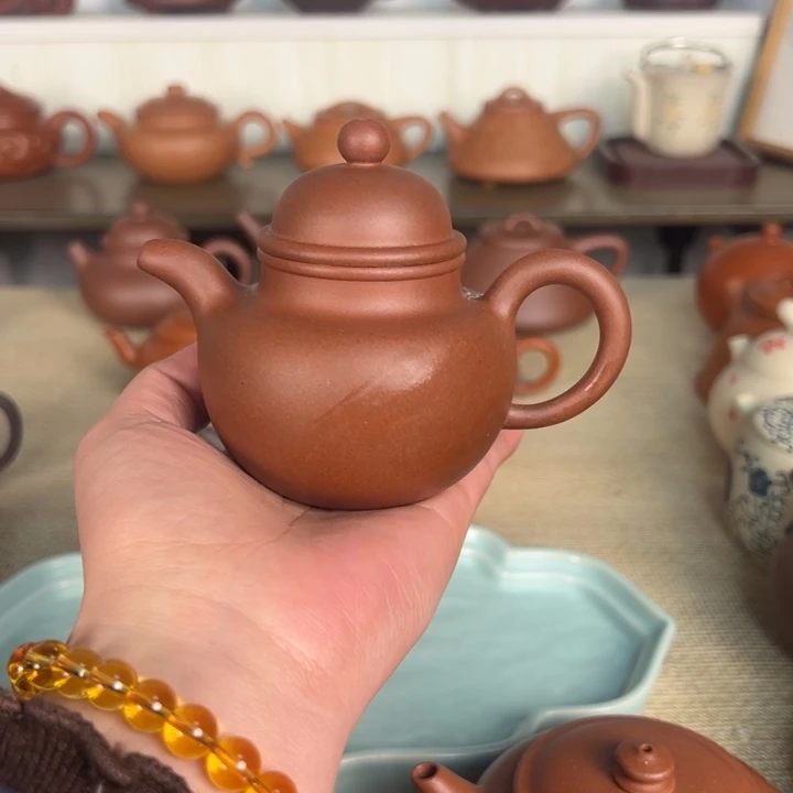 紫砂茶壶幸***牛微瑕掇球