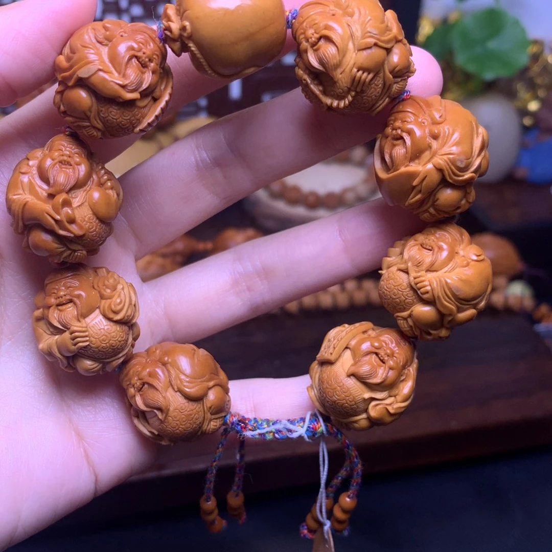 橄榄核手串/手链八大财神