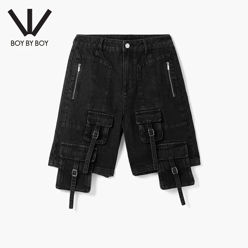 BOY BY BOY商场同款潮牌女装25秋宽松舒适牛仔中裤W54002