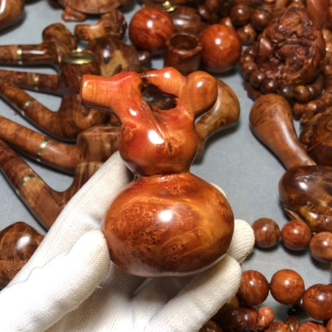 【闪购商品】木麻梨疙瘩火琉璃手把件