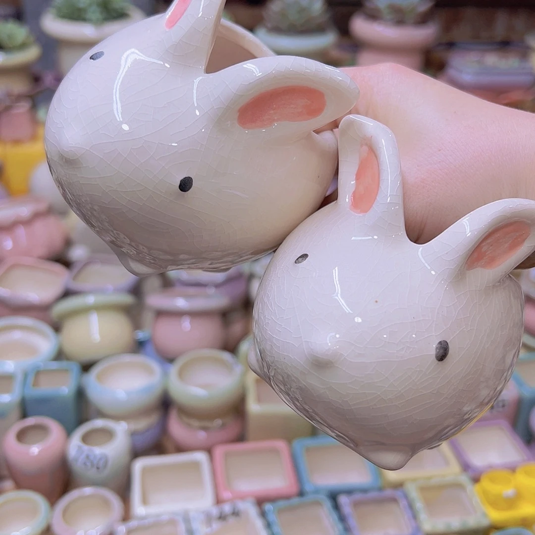 陶瓷花盆当场满12包邮