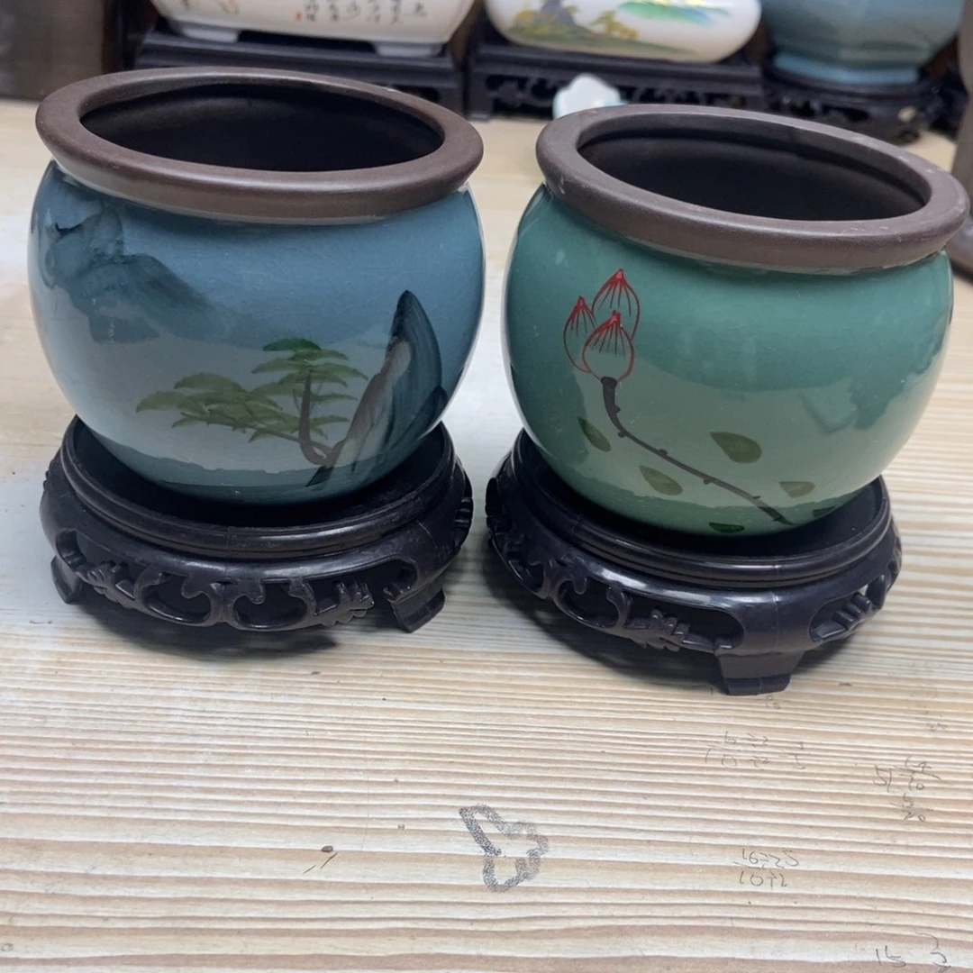 瓷片陶瓷花盆陶瓷艺术
