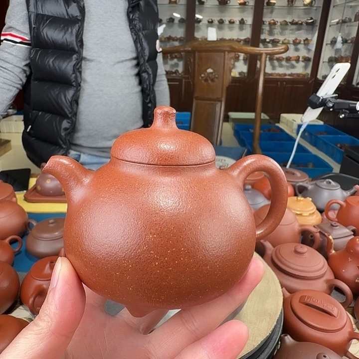 紫砂茶壶三足乳鼎降坡