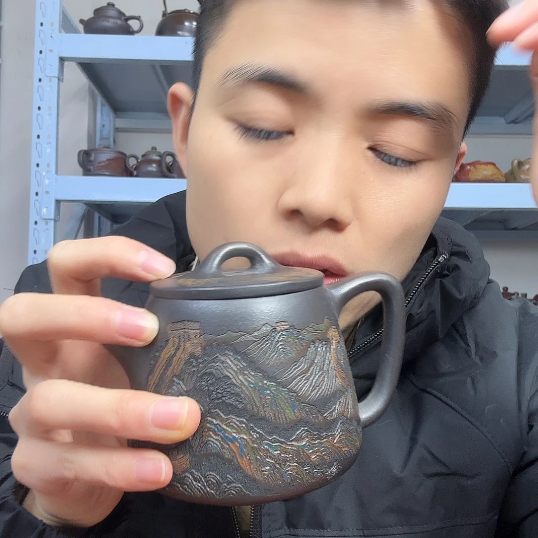 紫砂茶壶民间手艺人全手工制作