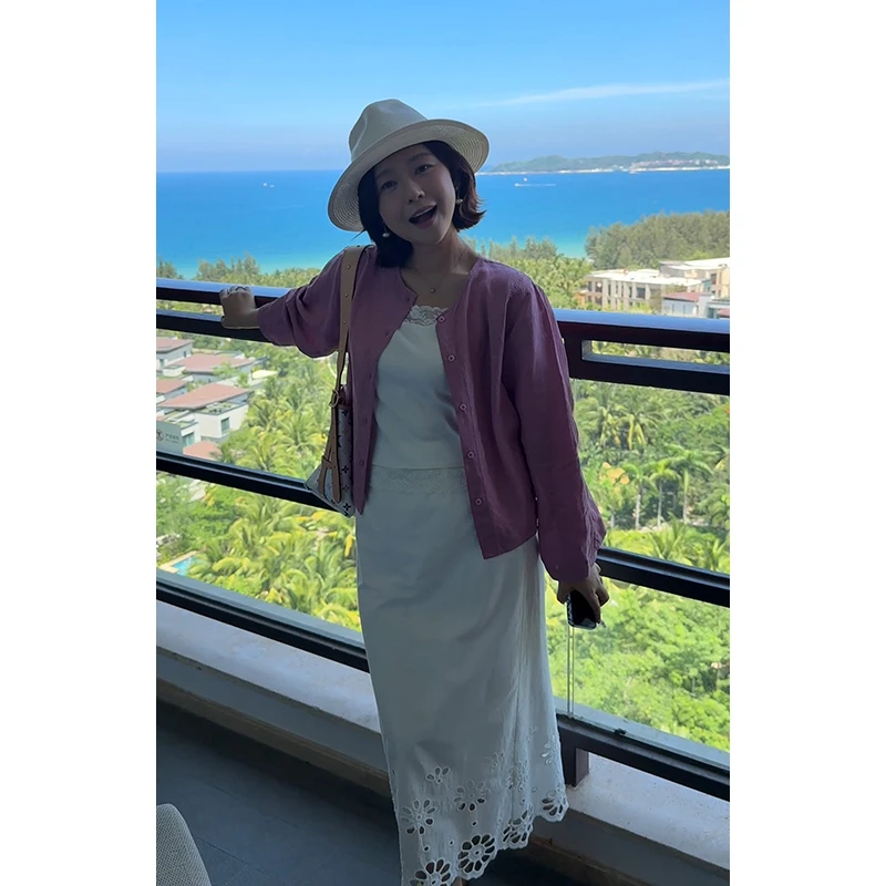 【DIS 现货】【清风晚棠】夏季宽松百搭休闲单排扣衬衫Z525X10341