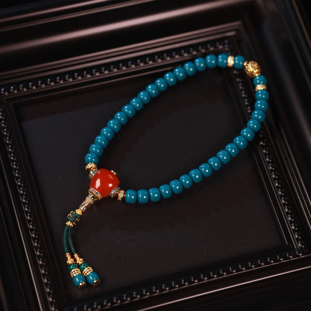 高瓷雾霾蓝精工手持（7mm）设计搭配