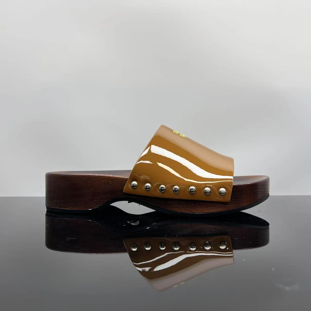 秋季新款舒适休闲拖鞋百搭低跟软底时尚露趾凉鞋 X 检 7293