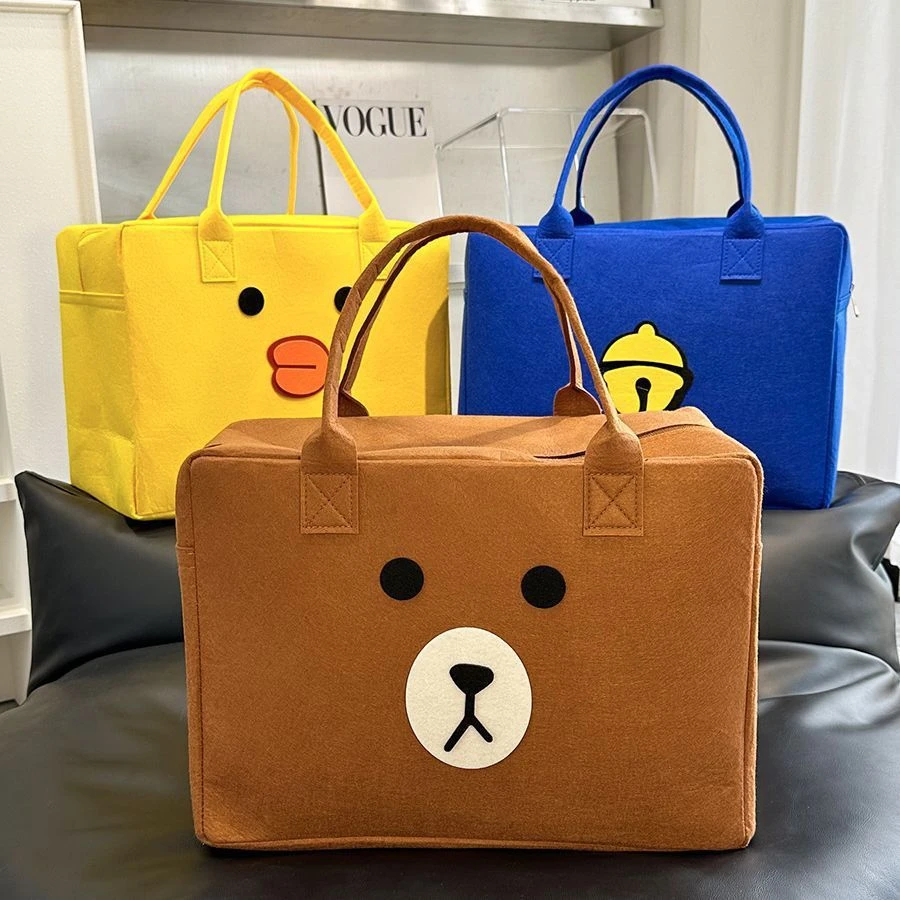 小熊旅行包男女旅行袋拉杆箱单肩包可折叠行李包大容量整理收纳袋