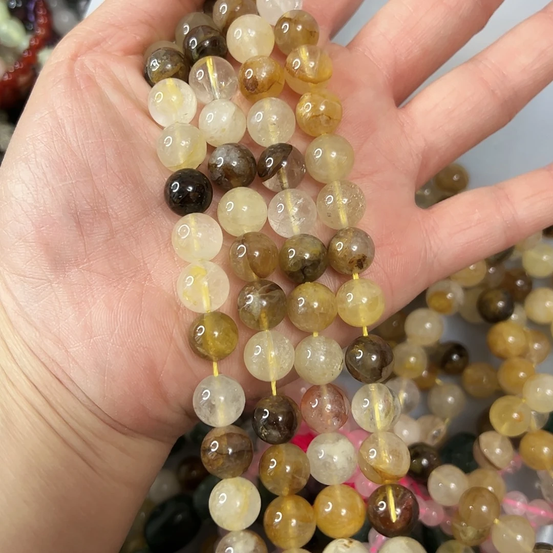 玛瑙/玉髓未镶嵌珠宝半成品，卡 10黄胶花一条