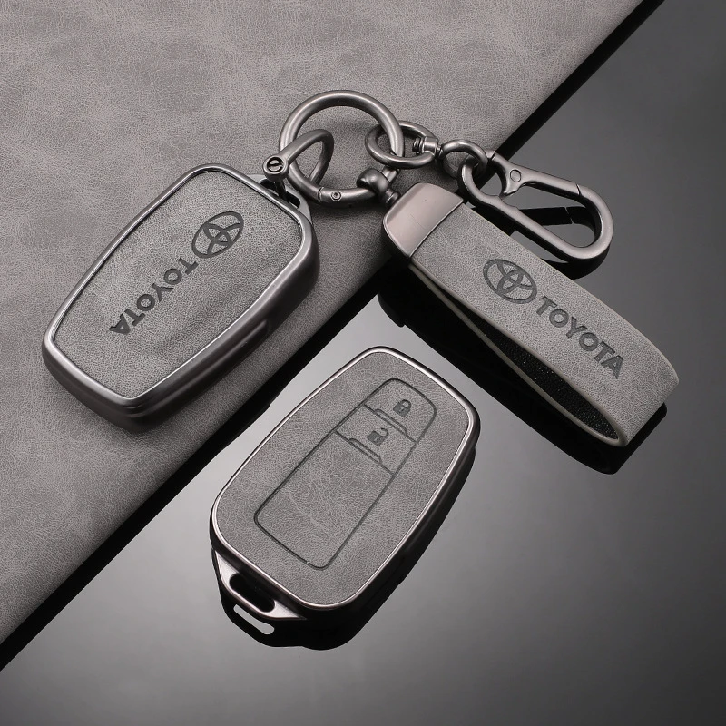 适用于丰田凯美瑞钥匙套全包TPU皮纹卡罗拉雷凌威兰达保护壳包扣