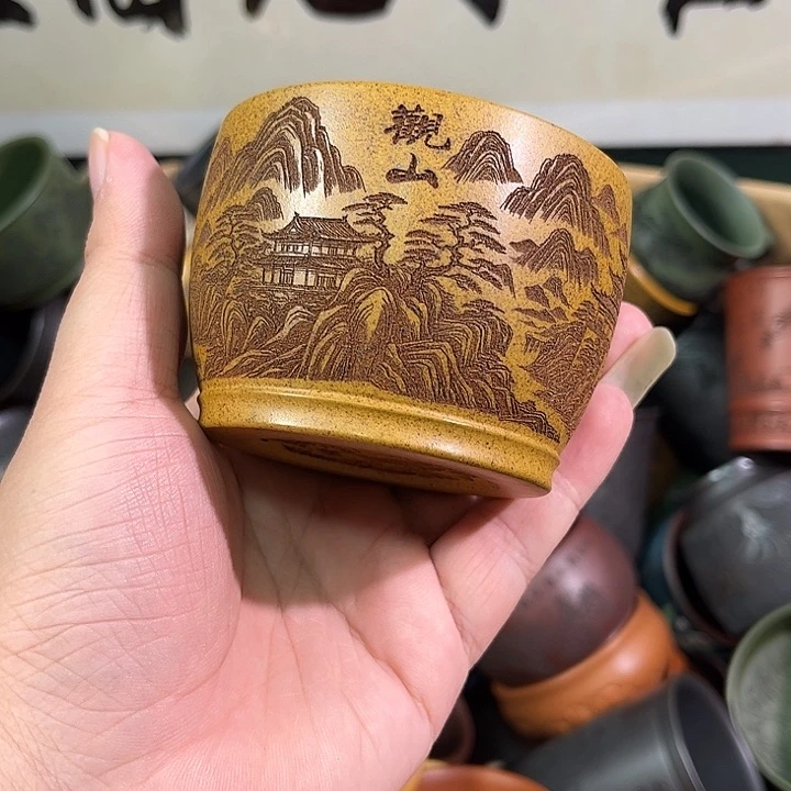 茶杯紫砂全手工紫砂主人杯
