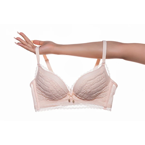 【纪恋日】仙女泡泡蕾丝调整型小胸聚拢文胸内衣舒适小胸