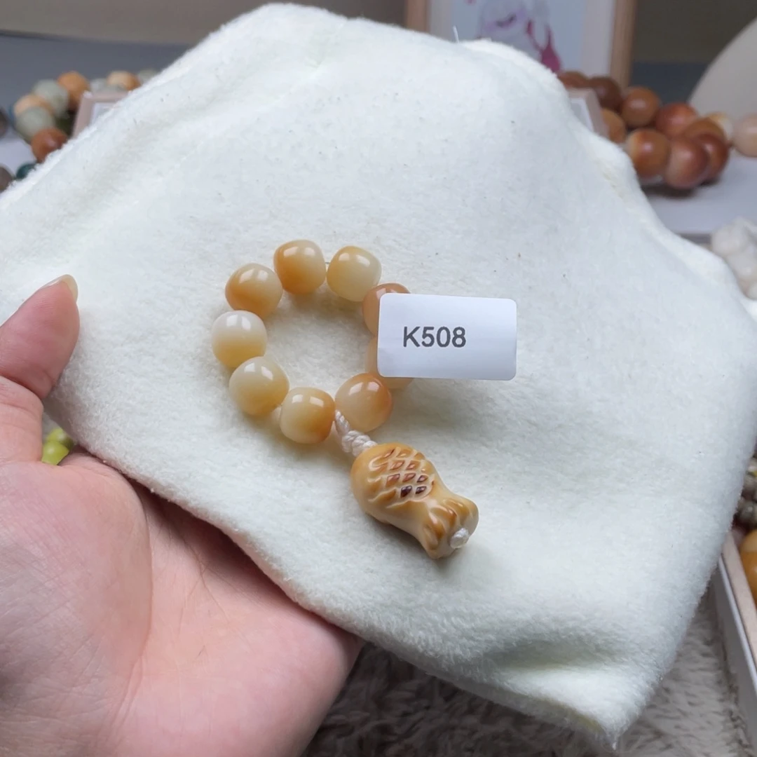 吊坠菩提根/象牙果K508桶珠手捻10mm一串瑕