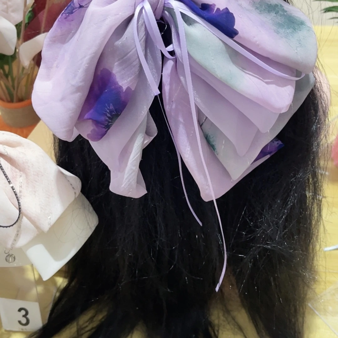布艺铁合金蝴蝶结发夹
