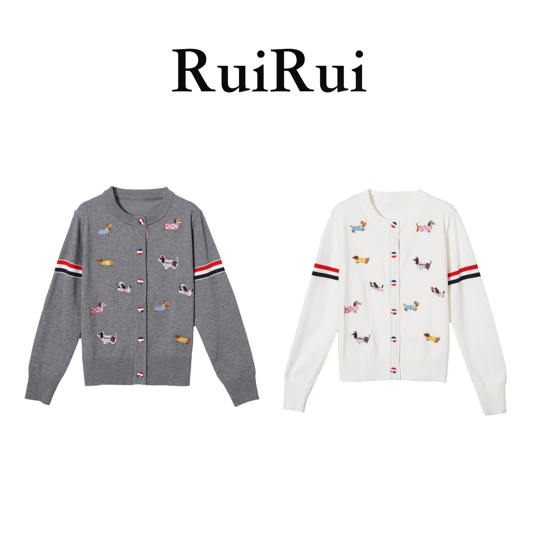RUIRUI瑞25ss【腊肠小狗】秋季新款时尚设计师款开衫SY1259R