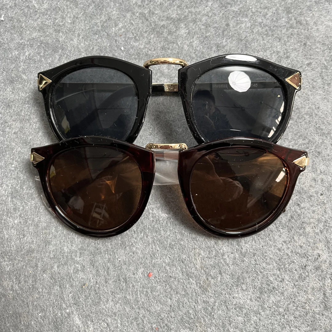 F11【金边小三角形】女士遮阳百搭墨镜