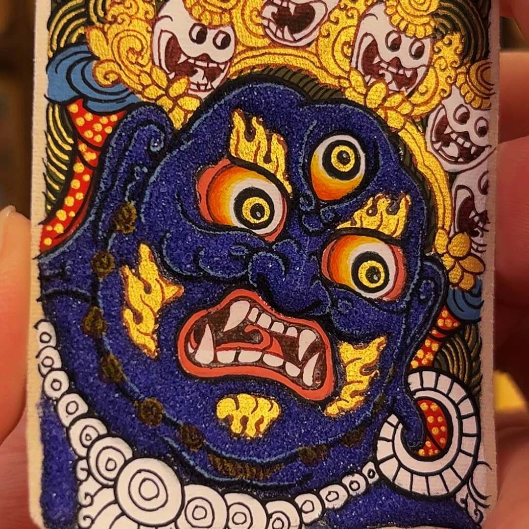 青海 手工绘制大黑天