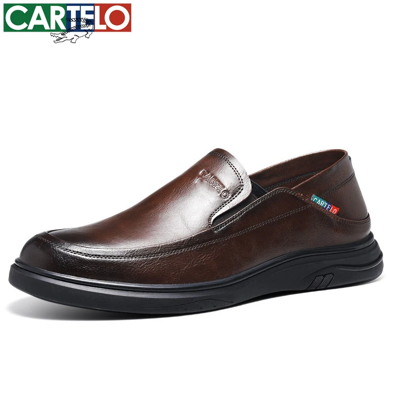 卡帝乐鳄鱼秋冬男士商务真皮正装皮鞋舒适软底耐磨防滑休闲皮鞋男