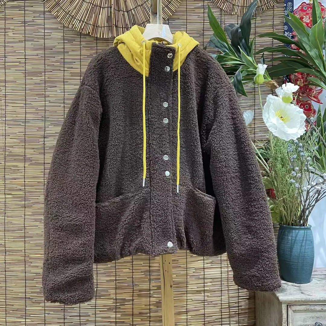 19594新款秋冬加厚休闲减龄棉服双面穿