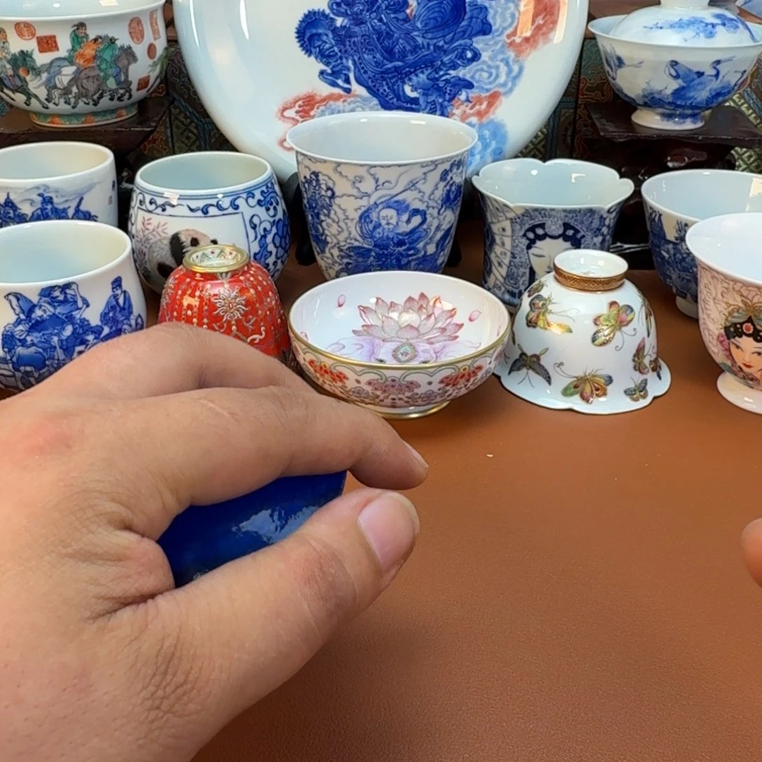 杯子景德镇全手工手绘陶瓷