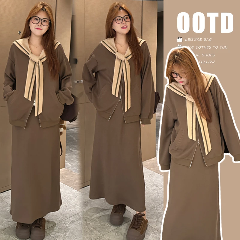 R107#2.21 2024秋季新款复古气质孕妇套装百搭显瘦半身裙