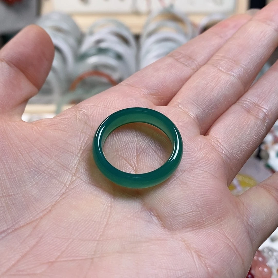 迷****玛瑙/玉髓戒指未镶嵌