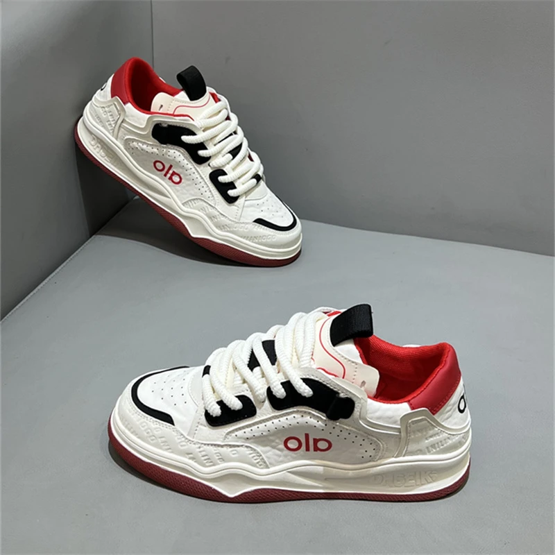 男鞋2025秋季新款拼色百搭时尚运动板鞋低帮透气软底男士休闲鞋子
