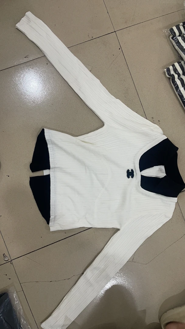 亿蒽常规袖翻领秋季拼接冬季毛针织衫夏季202562008A