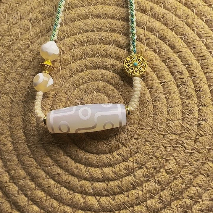 玛瑙/玉髓颈饰合金