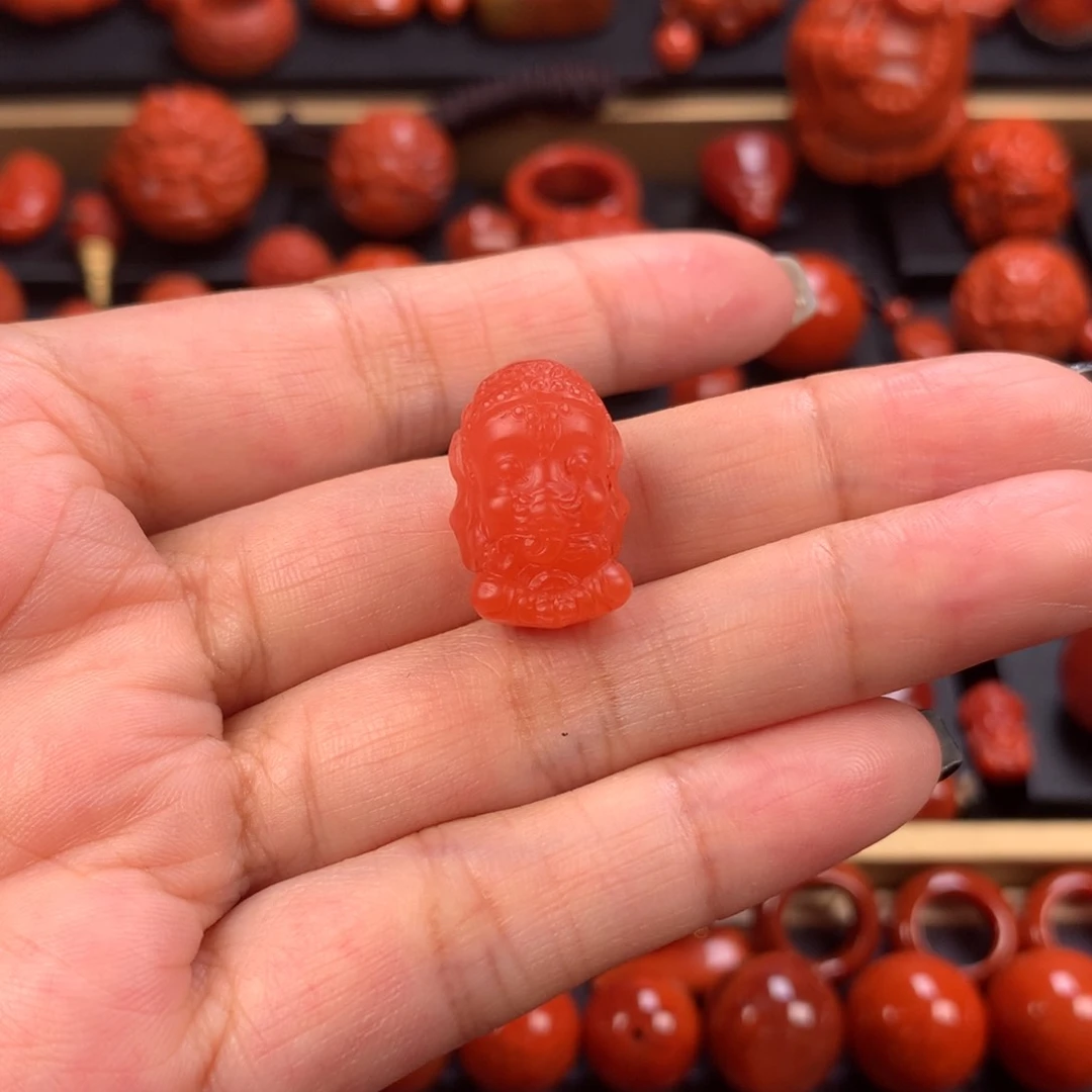 未镶嵌象神12.8✖️18.8mm南红玛瑙