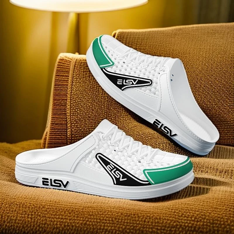 防臭拖鞋男包头鞋拖鞋软底外出运动舒适鞋子男士家用厚底百搭浴室