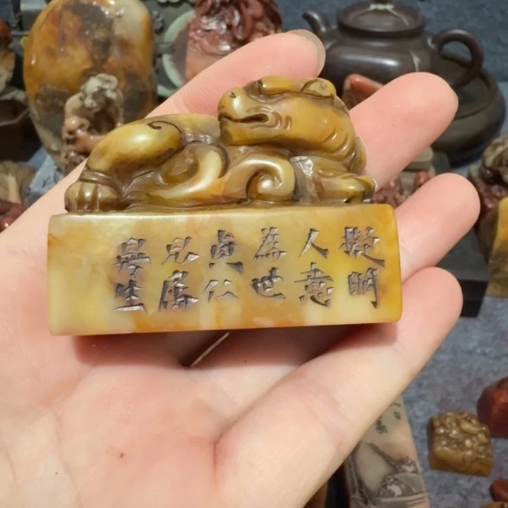 张***家石材手工艺品摆件包邮