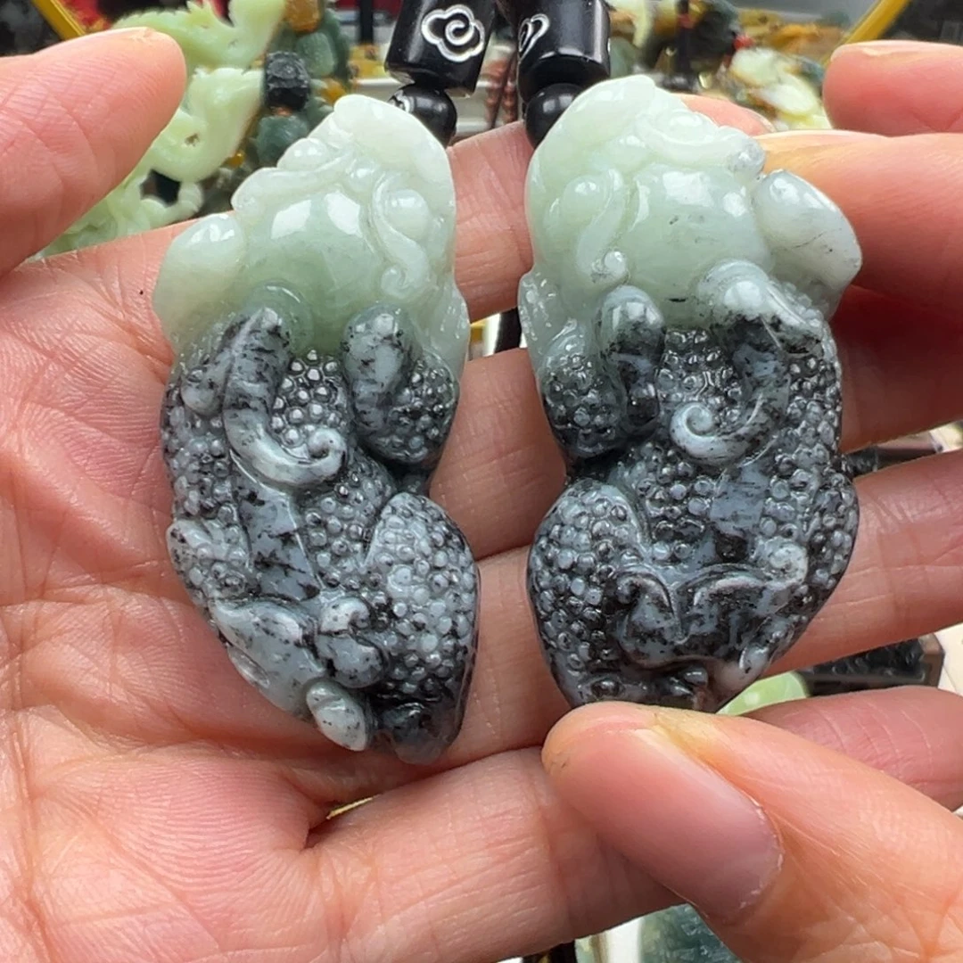 岫玉未镶嵌挂件挂件