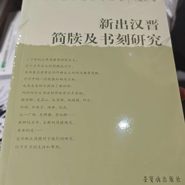 新出汉晋简牍平装库存书
