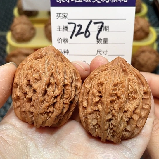 把件文玩核桃38.5全品平谷九龙筋7267
