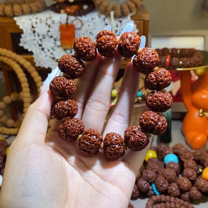 金刚菩提手串195玉华矮桩满肉一物
