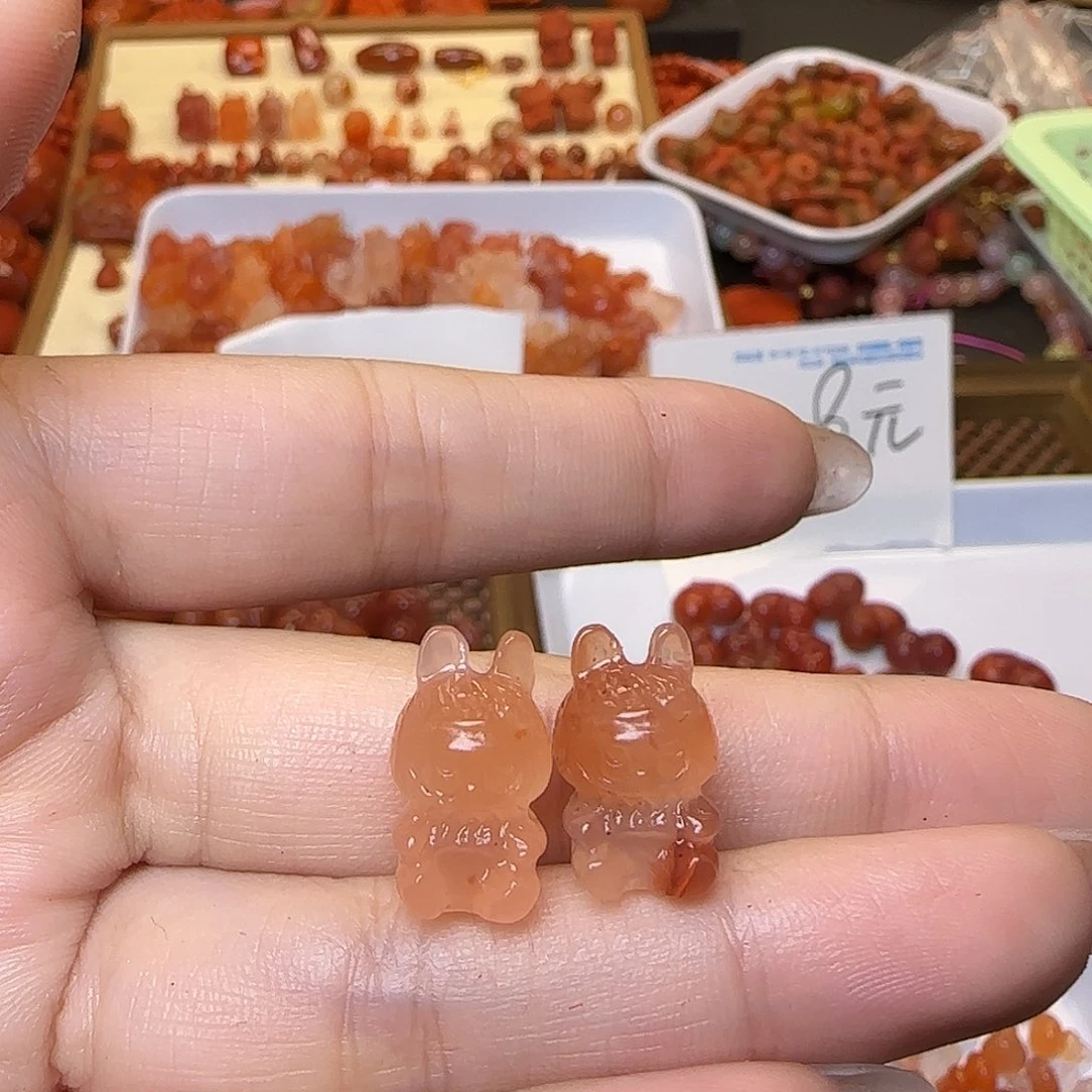 出***路南红玛瑙未镶嵌吊坠(不含链)