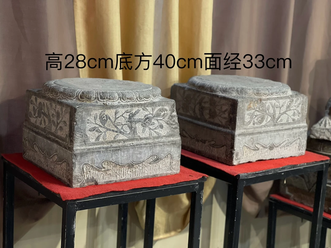 青石雕刻仿古石柱墩明代底座大号庭院装饰摆设