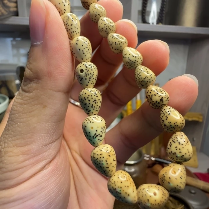 手串星月菩提毛感料水滴形陈籽