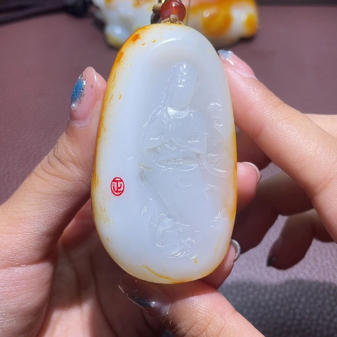 和田玉未镶嵌挂件