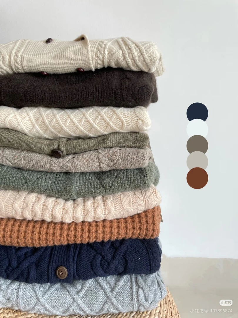 潮牌女装针织衫百搭打底衫开衫极简风韩版