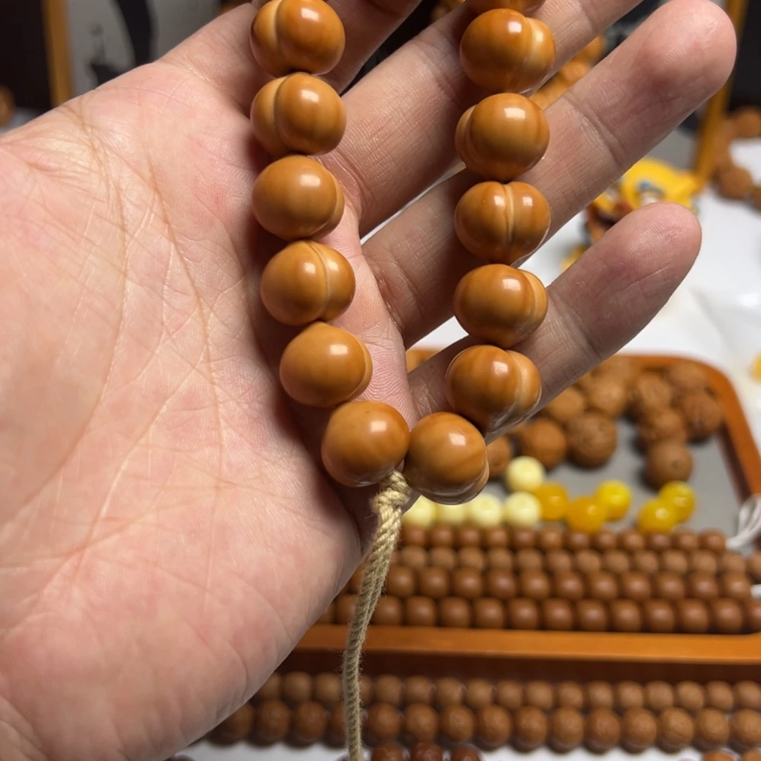 猴头核桃手串全品柯基大屁桃尺寸15+