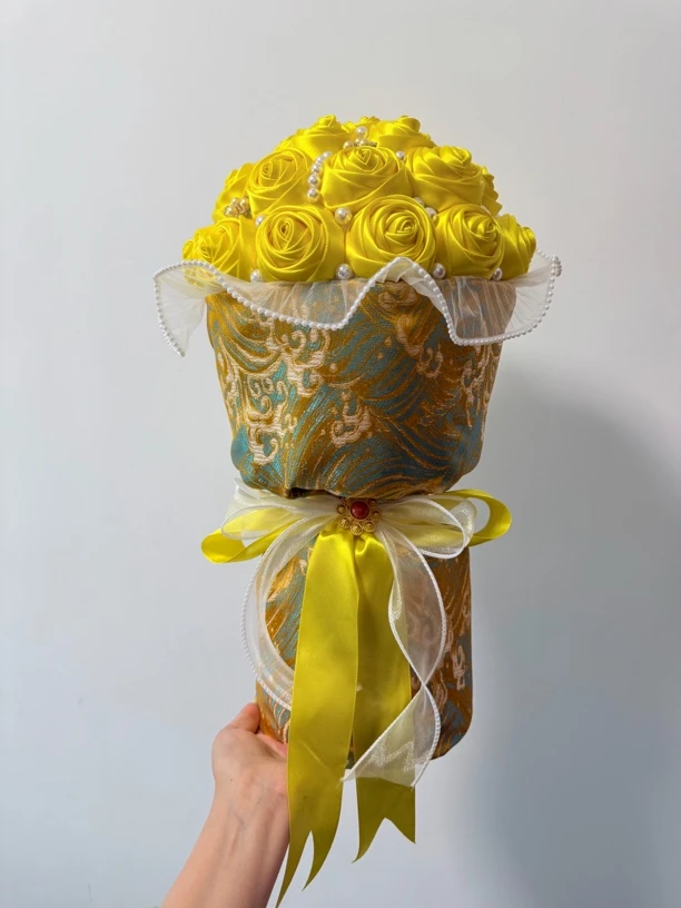 藏饰手工花束黄色系适合放在佛堂献给寺庙