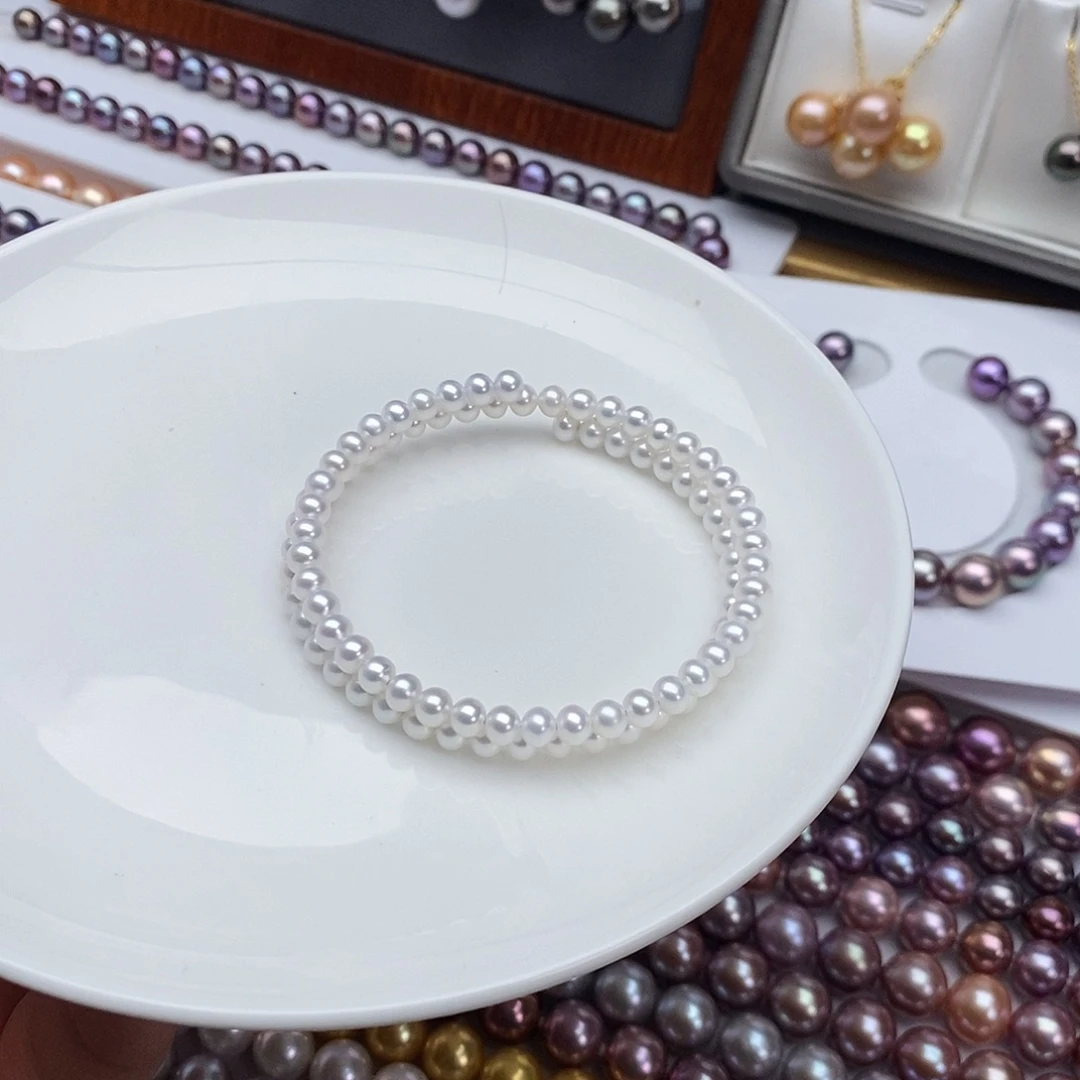 颈饰合金淡水珍珠