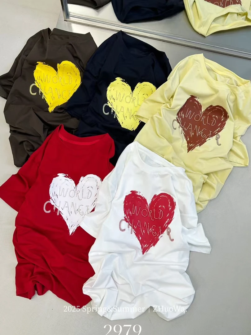 25年夏季新款百搭T恤卓娃2979
