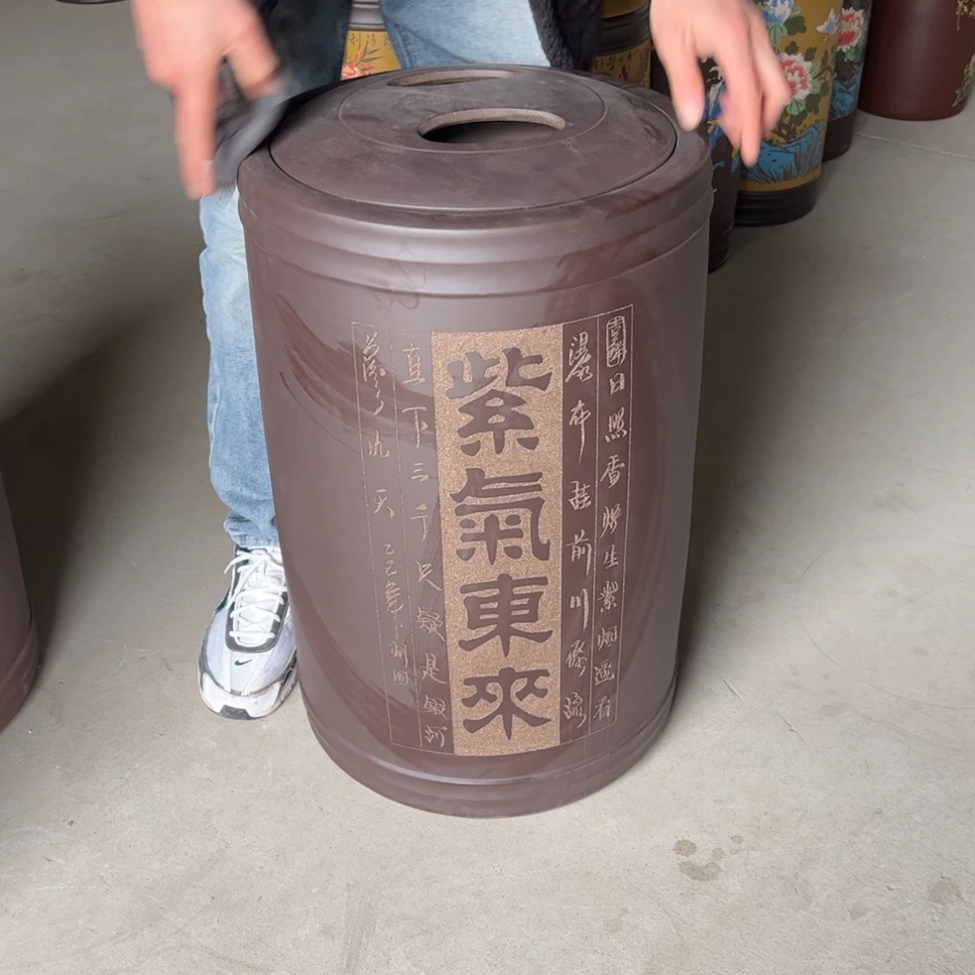 紫砂茶叶罐60 饼茶叶罐