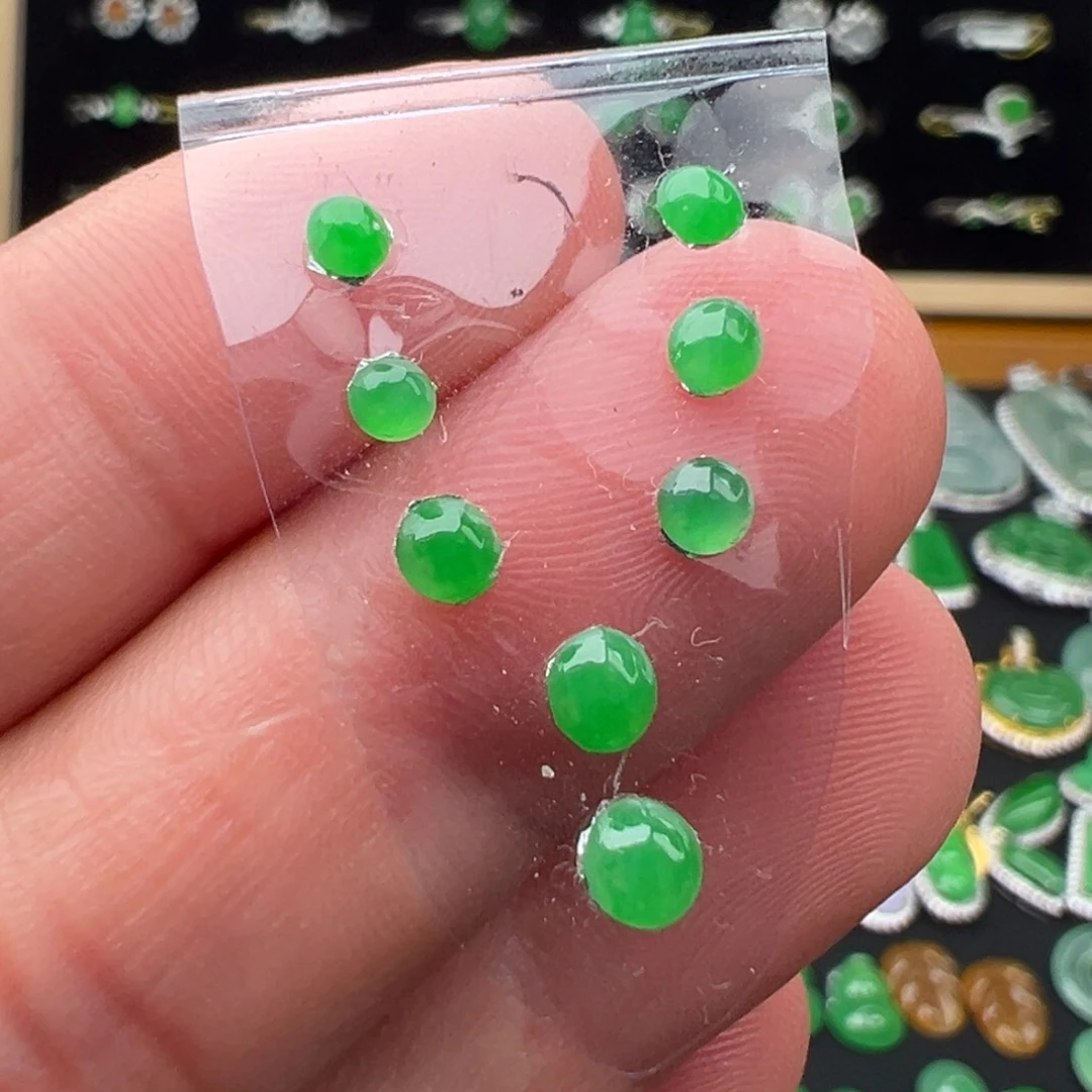 翡翠未镶嵌颈饰d组套链